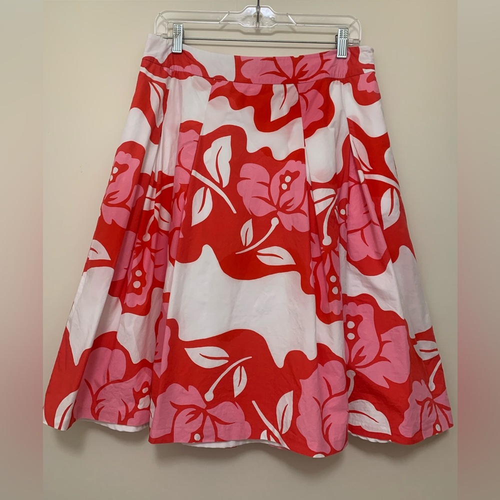 Talbots A-Line Floral Skirt